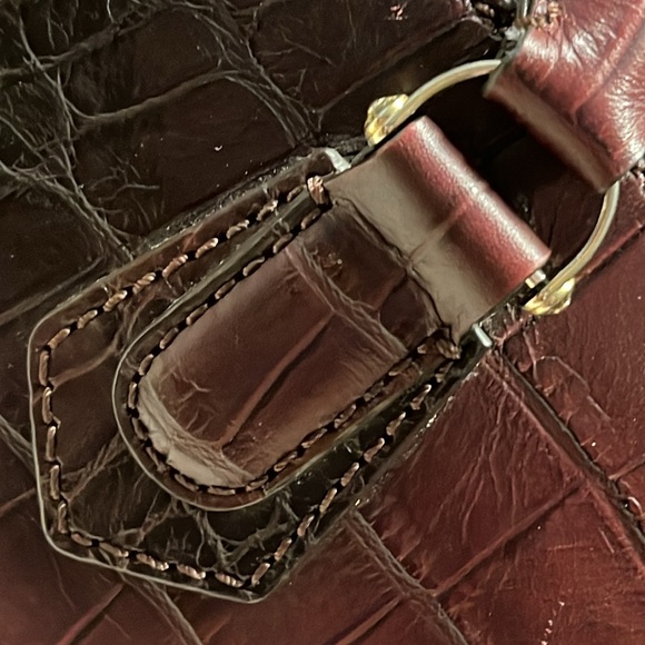 HENRI BENDEL Carlyle Satchel Embossed Crocodile - Picture 5 of 17